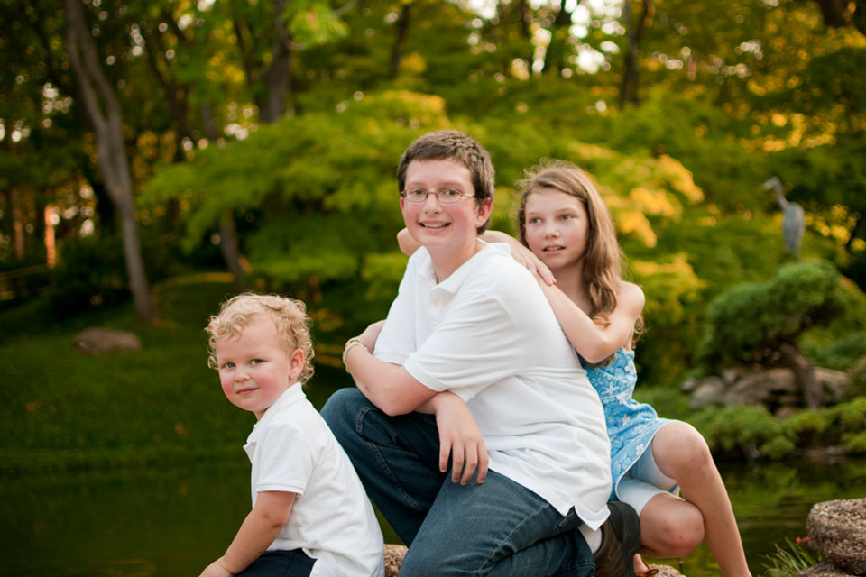 Jeter Children Portrait at the Japanese Garden